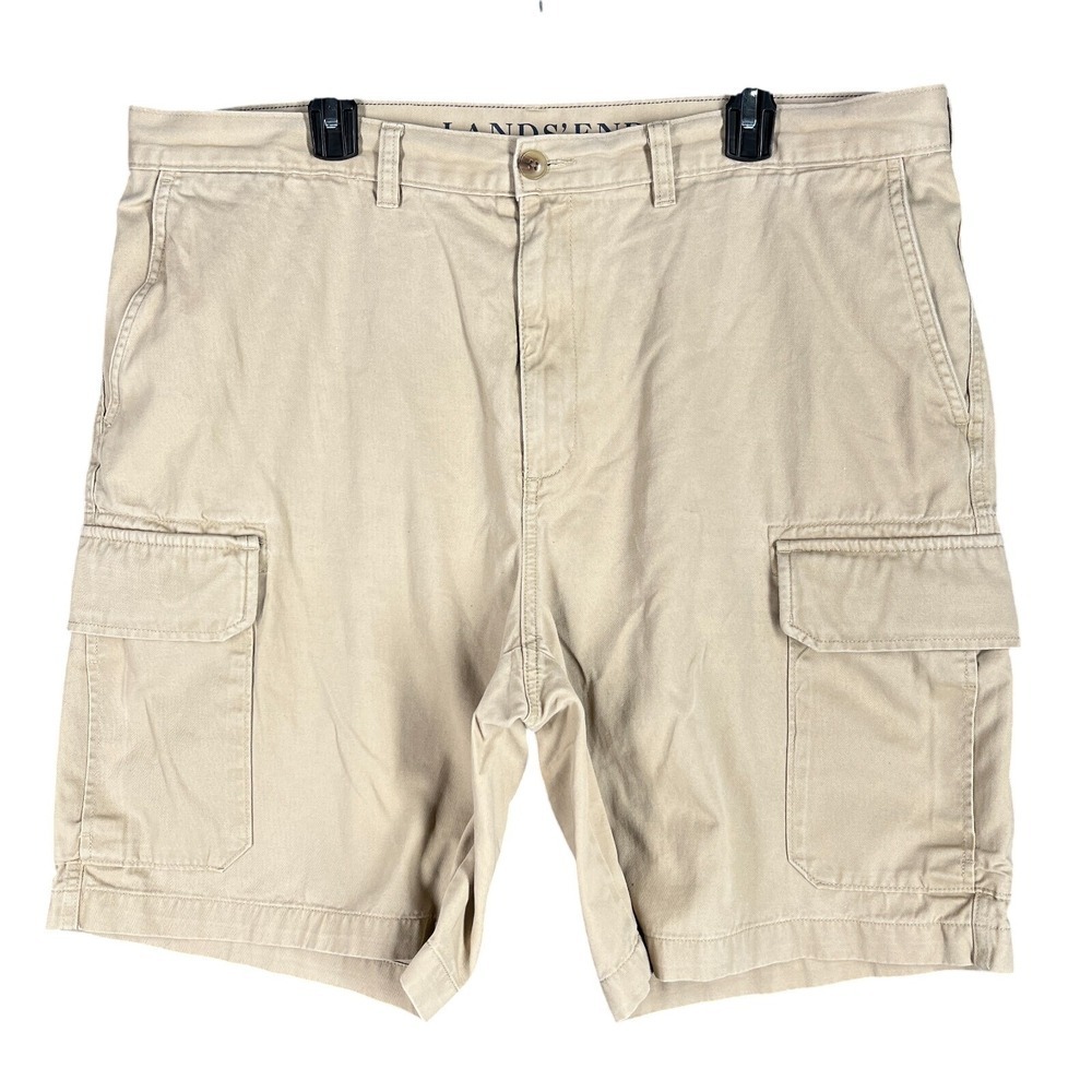 Lands‎ End Cargo Shorts Mens 40 Classic Fit Outdoorcore Summer Essential Coastal